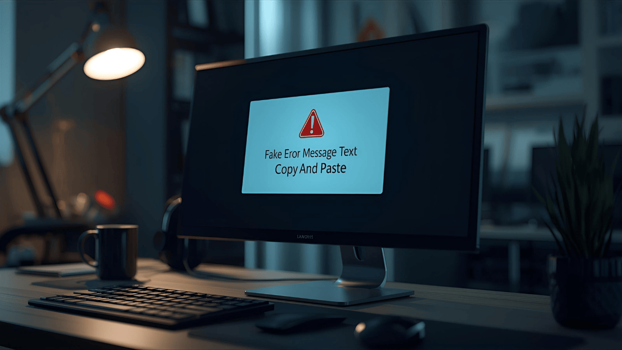 Fake Error Message Text Copy And Paste