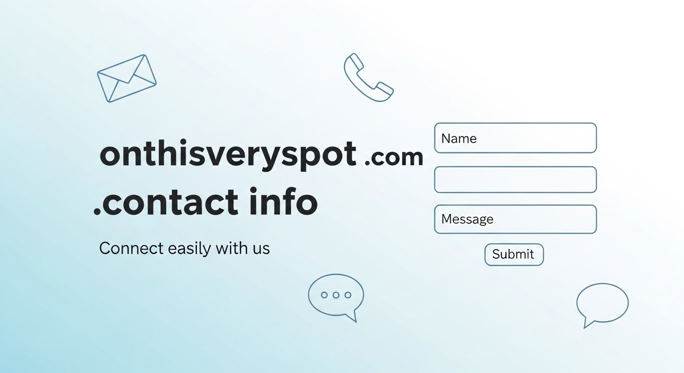 OnThisVerySpot .com contact info